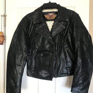 Woman Leather Harley-Davidson Jacket. Vintage3 1989. NEW. Small size.